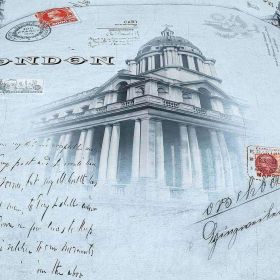 Twin Size Duvet Cover Sheets Set, London