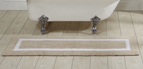 Hotel Collection (Color: Sand & WhiteSand & White, size: 20" x 60" Runner)