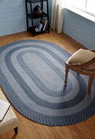 Newport Collection (Color: Slate BlueSlate Blue, size: 96" x 120")