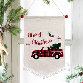 Christmas Fashion Minimalist Ornament Wall Flag (Option: Christmas Car Flag)