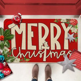 Country Striped Christmas Decorative Floor Mat (Option: RZ American 5-40x60cm)