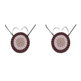 Country Chair-Pad Collection (Color: Brown StripeBrown Stripe, size: 2 Piece Set (15" x 15" | 15" x 15"))