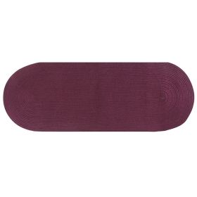 Country Solid Collection (Color: Burgundy SolidBurgundy Solid, size: 24" x 66" Runner)