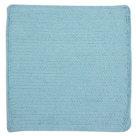 Cotton Solid Collection (Color: AquaAqua, size: 15" Square (Set of 4))
