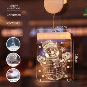 Christmas Decoration Sundries Pendant Ambience Light (Option: Snowman-Battery Long Bright)
